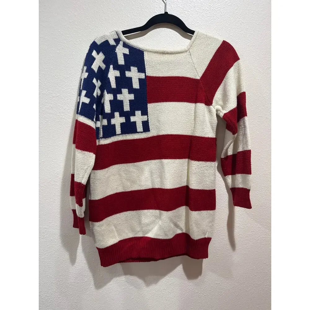 Womens repipi armario patriotic sweater size xs